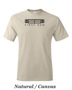 RAM 1st Generation Grill printed on mens shirt. Great for Cummins fan.