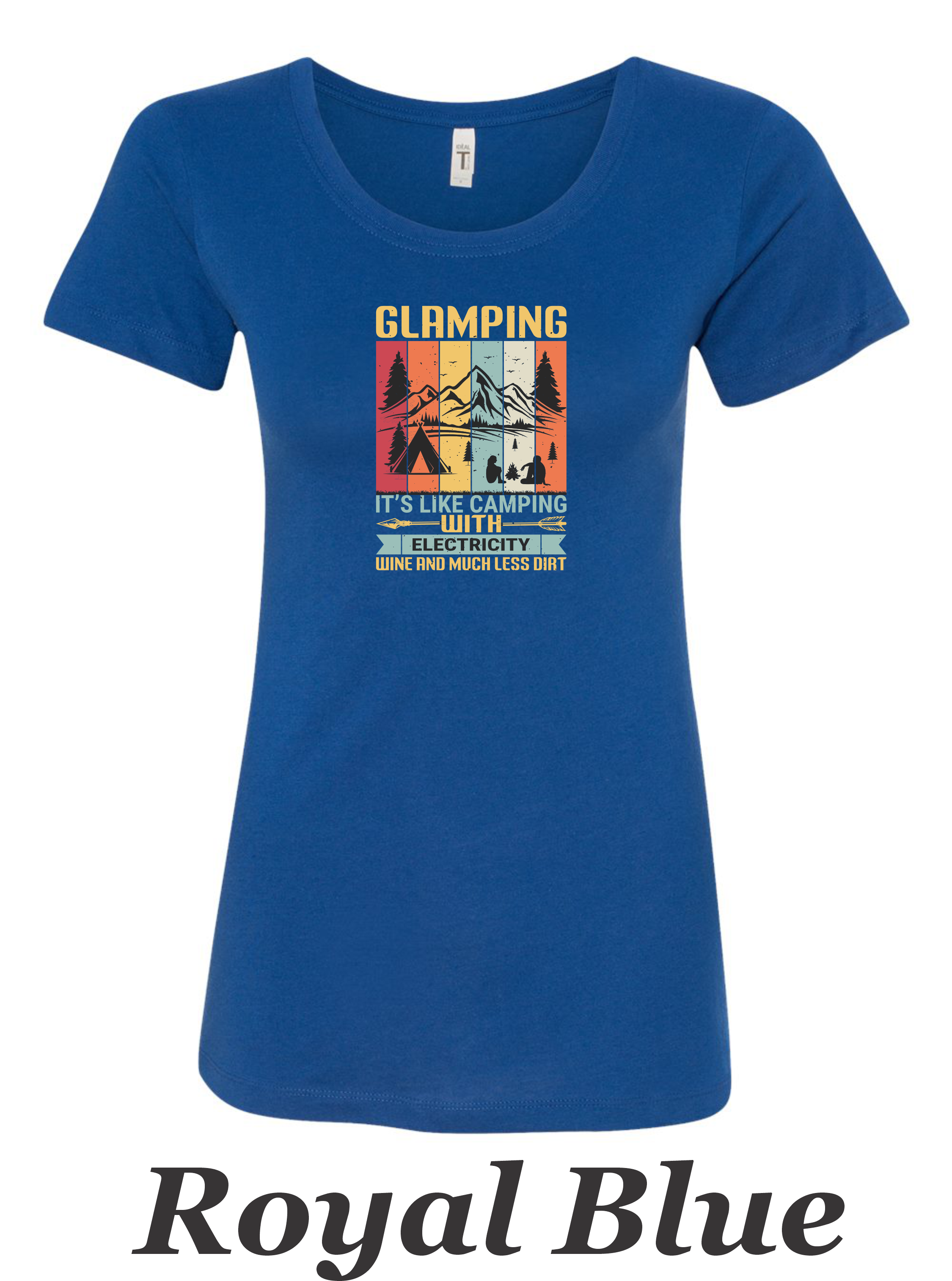 Glamping Shirt for Women. Fun Camping shirt. Great gift for Camper.