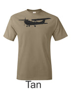 Cessna 172 Drawing printed on men's shirt.  Free Shipping.