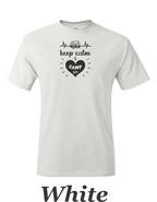 Keep Calm and camp on Print on mens shirt. Great camping shirt.