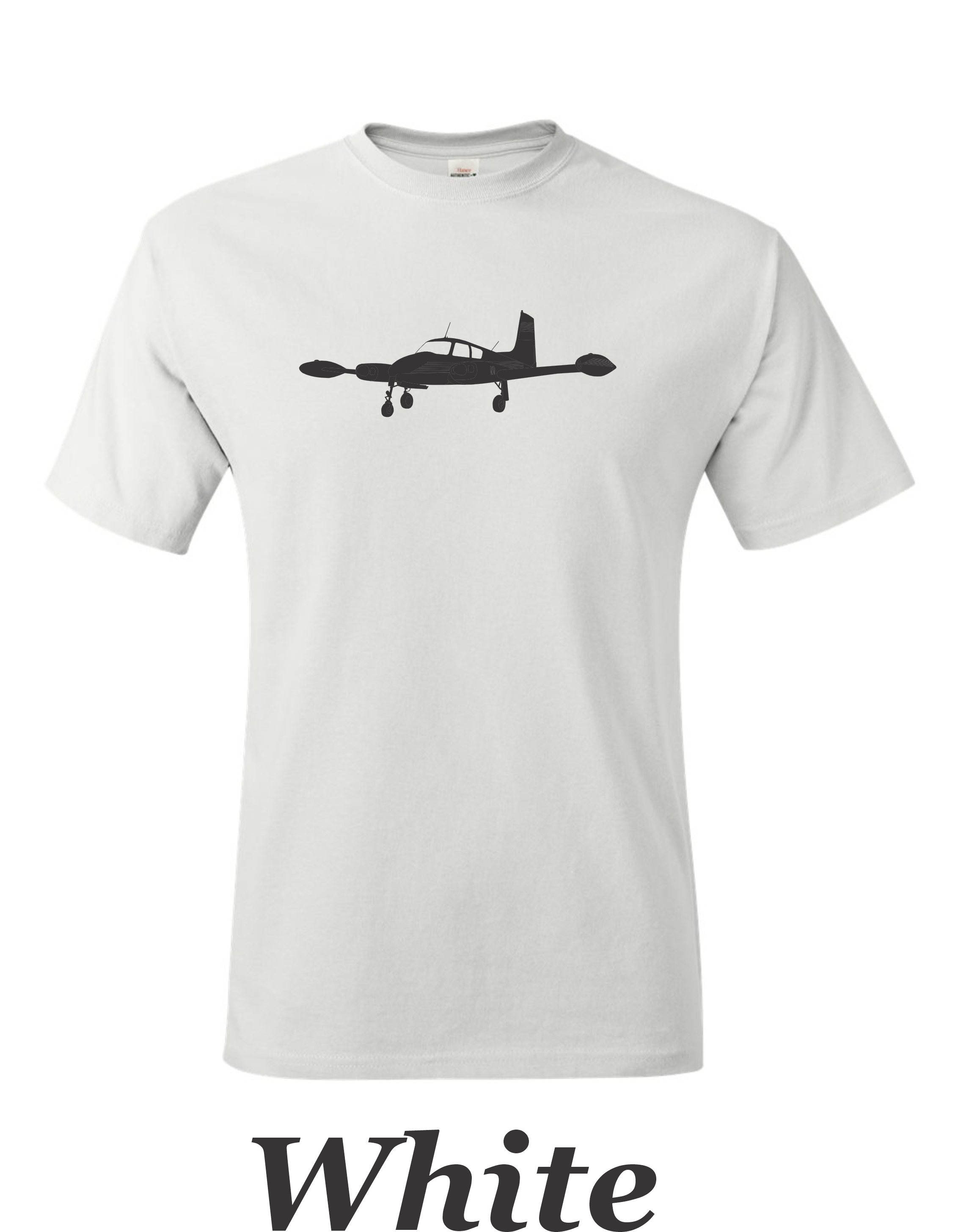 Cessna 310 Drawing printed on men's shirt. Free Shipping