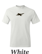 DC 3 Drawing printed on Men's shirt. Great image of the plane that changed aviation. Free Shipping