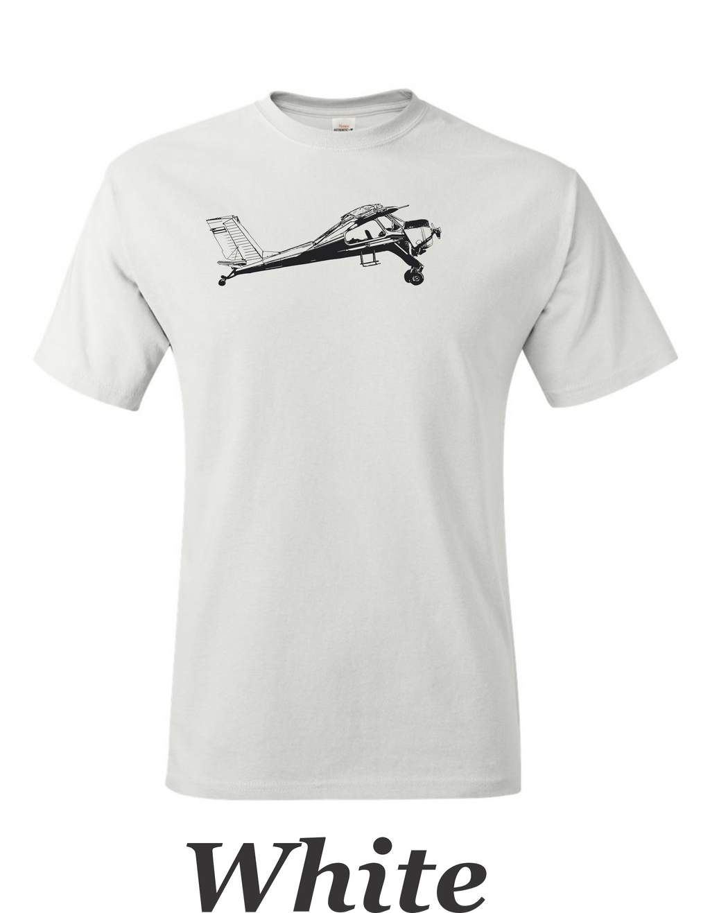 PLZ-104 Wigla drawing printed on men's shirt. Great gift for the STOL fan. Free shipping.
