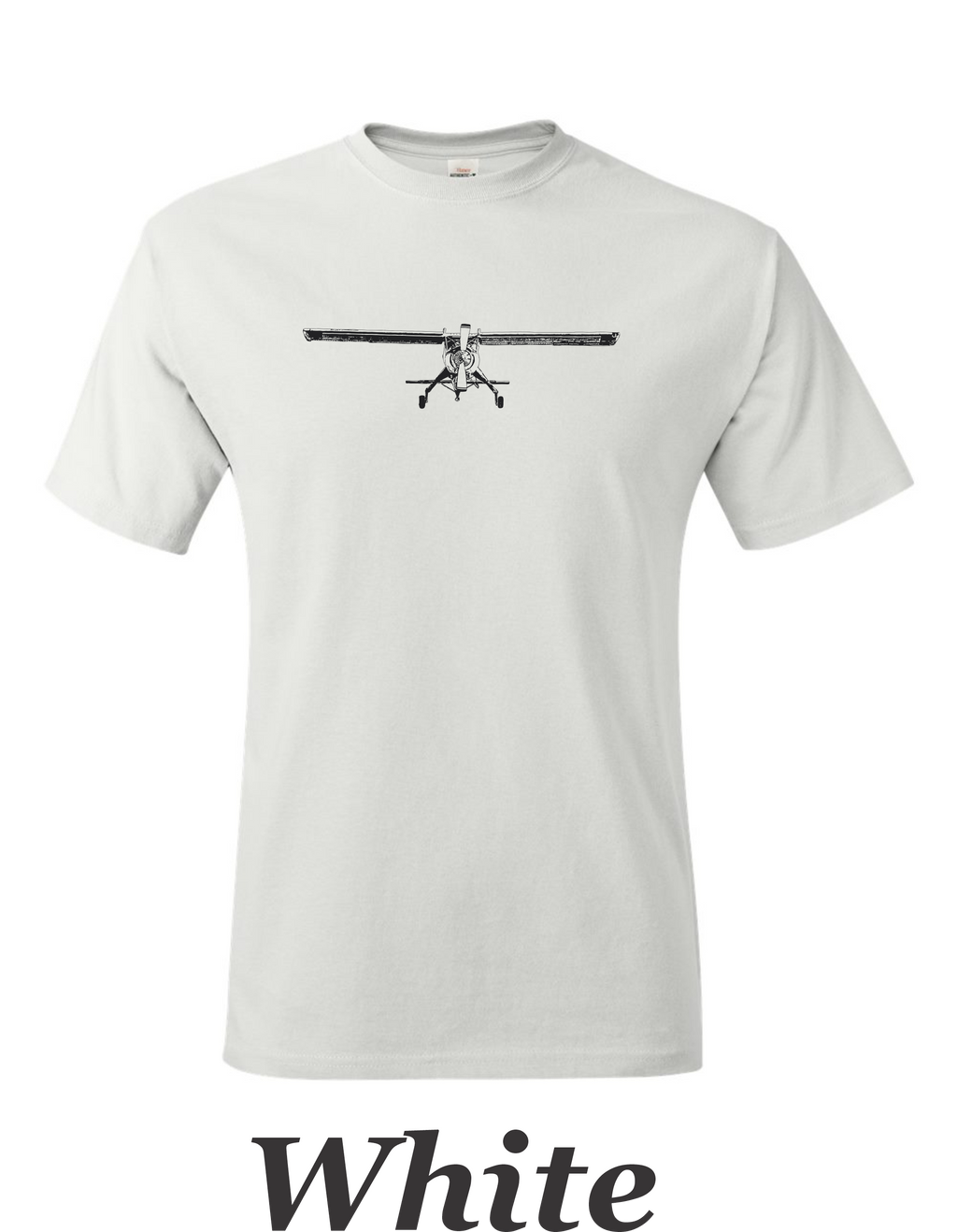 PLZ-104 Wigla STOL plane front view printed on men's shirt.  Free shipping. gift for pilot.