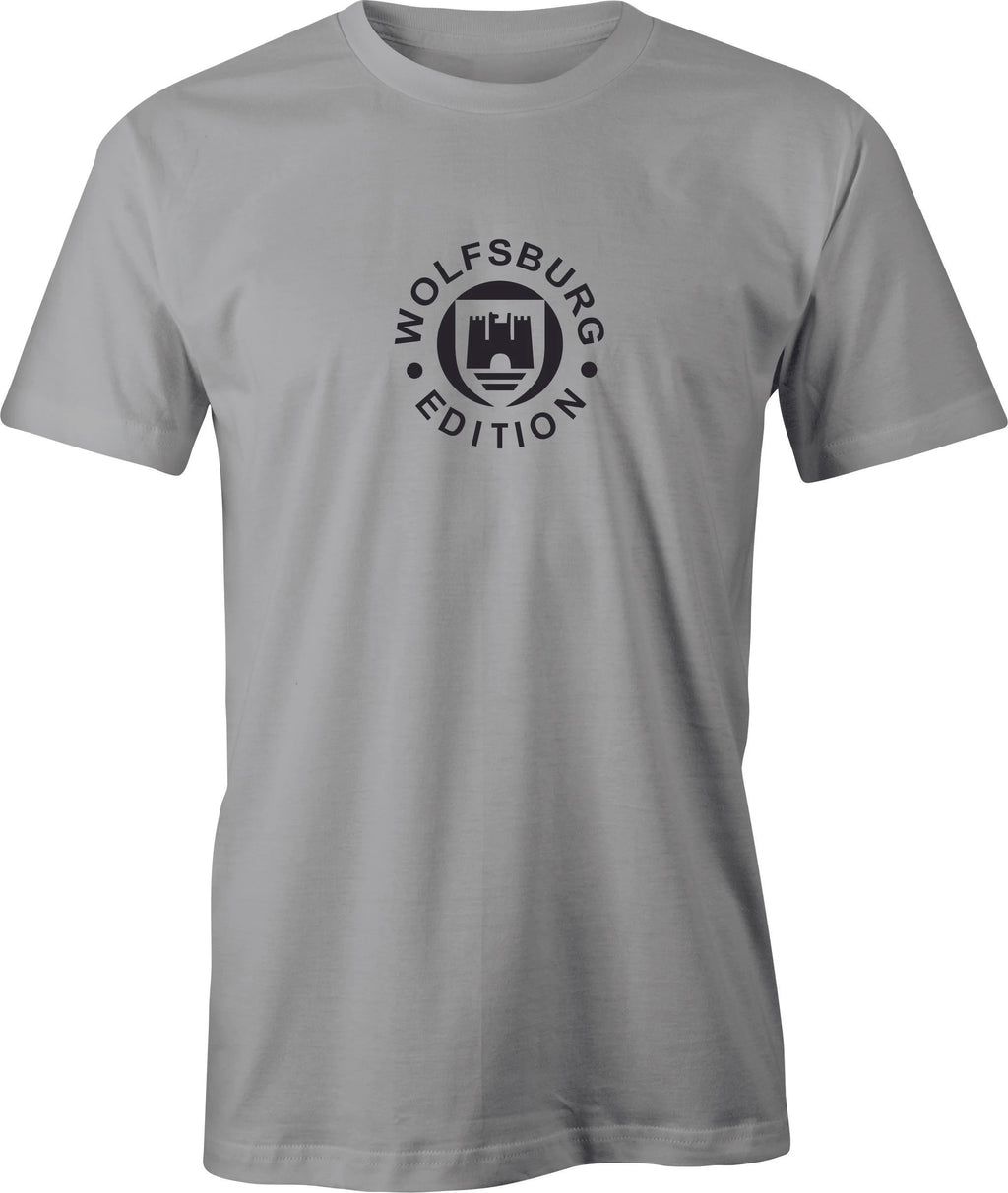 Woflsburg Edition Logo printed on Men's T shirt. Free Shipping.
